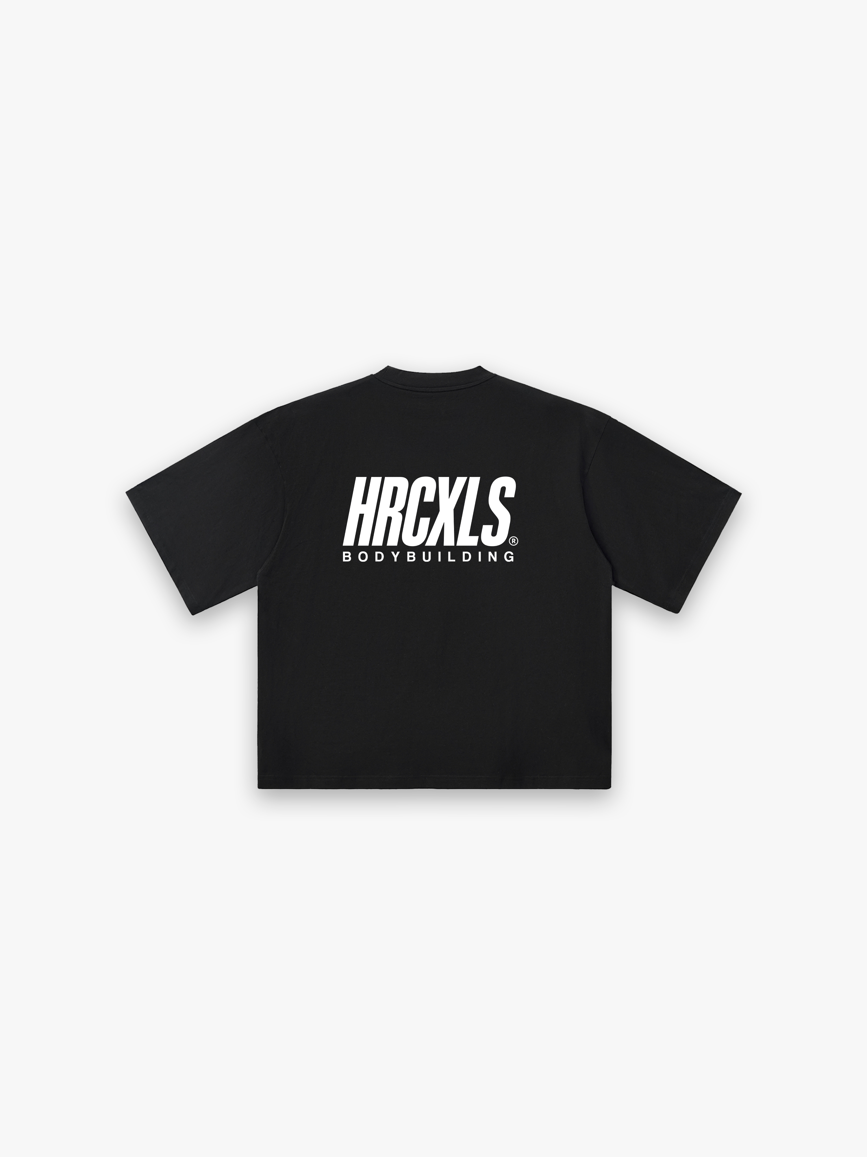 HERCXLES 2026: Bodybuilding Giant T-Shirt - Black back flat lay